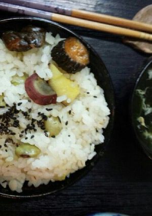 豆芋ご飯・汁付(血管ダイエット1061)-レシピのメイン写真