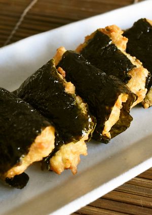 豆腐でふわもち～レンコン磯部揚げ-レシピのメイン写真
