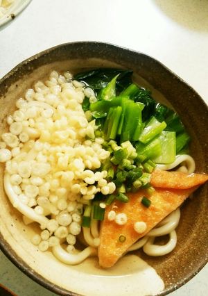 白だしのみ！我が家のシンプルきつねうどん-レシピのメイン写真