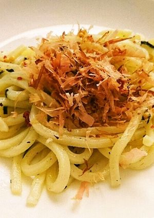 超簡単 即席!焼きうどん風梅茶漬けうどん-レシピのメイン写真