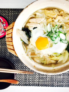 野菜たっぷり!お月見とろろうどん-レシピのメイン写真