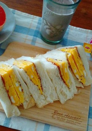 ふわふわ卵焼きを挟んで、京都風玉子サンド-レシピのメイン写真