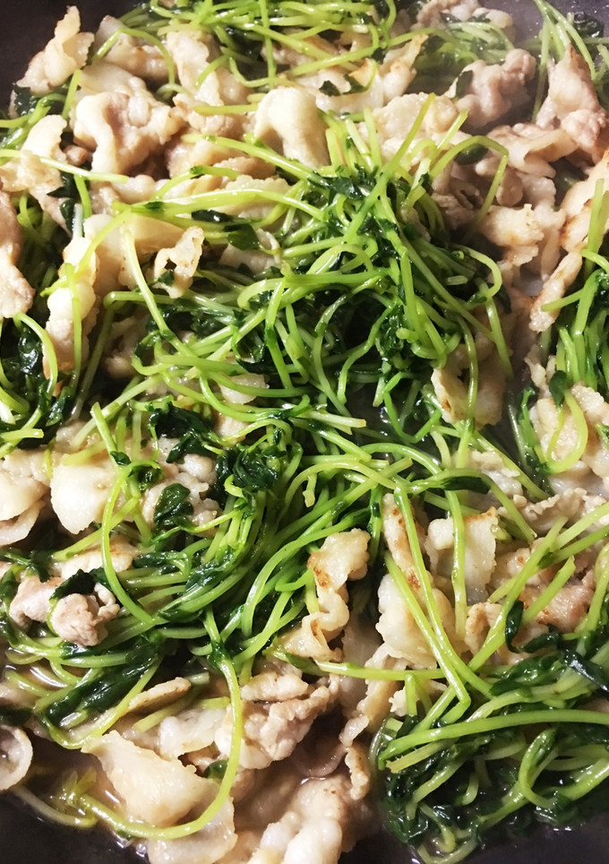 豆苗と豚バラのくたくた炒め☆-レシピのメイン写真