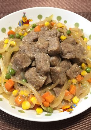 彩どりサイコロステーキ!(^^)!-レシピのメイン写真