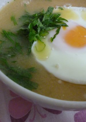 朝ごはんに♪具合の悪い時に♪味噌汁ご飯♪-レシピのメイン写真