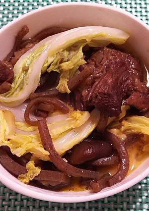 牛すじ肉のすき焼き風赤ワイン煮-レシピのメイン写真