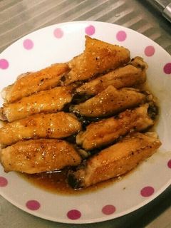 手羽中の揚げ焼き☆甘辛炒め-レシピのメイン写真