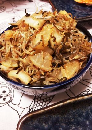 簡単☆かぶとじゃこのごま油炒め、ご飯に◎-レシピのメイン写真