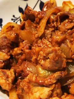 豚肉と玉ねぎのケチャップカレー炒め-レシピのメイン写真