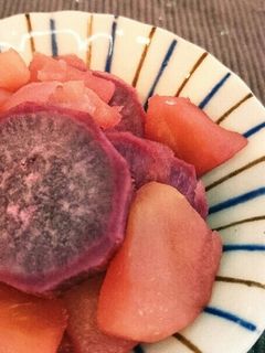 簡単☆紫いもとリンゴの甘煮-レシピのメイン写真