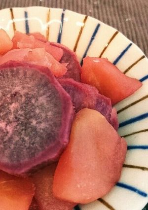 簡単☆紫いもとリンゴの甘煮-レシピのメイン写真