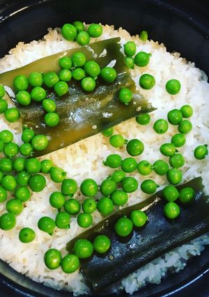 シワなし！グリンピースご飯☆-レシピのメイン写真