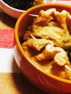 油揚げが主菜に!きのこたっぷり簡単巾着煮-レシピのメイン写真