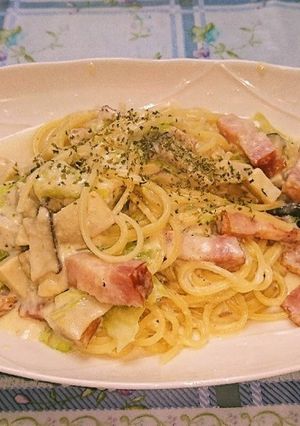 旨ウマ♪簡単！牛乳で作るクリームパスタ-レシピのメイン写真