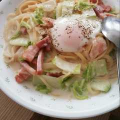 รูปของ あっさりスープカルボナーラ♡