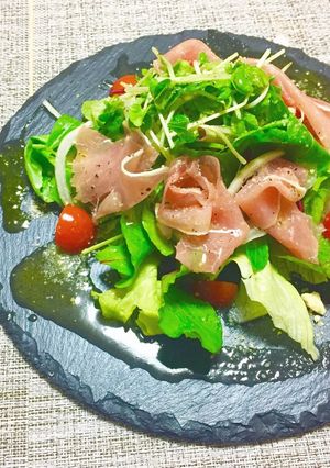 ポッカレモンで簡単生ハムサラダ-レシピのメイン写真