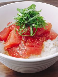 5分でできる!マグロ丼-レシピのメイン写真