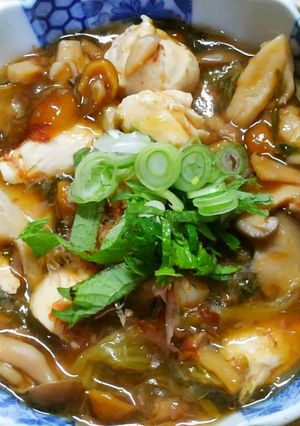 鶏ささみとチンゲン菜となめこのとろとろ煮-レシピのメイン写真