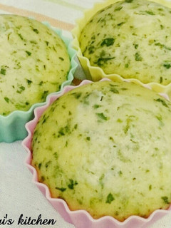 子供のおやつ♡ほうれん草蒸しパン-レシピのメイン写真
