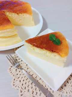 *スフレチーズケーキ*-レシピのメイン写真