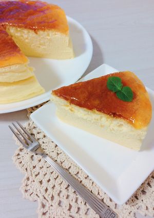 *スフレチーズケーキ*-レシピのメイン写真