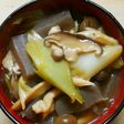作り置き✾きのこと長ネギと蒟蒻の和風煮✾