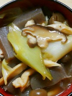 作り置き✾きのこと長ネギと蒟蒻の和風煮✾-レシピのメイン写真