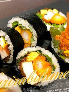 海老フライ巻き(恵方巻きなど)。:°ஐ♡-レシピのメイン写真