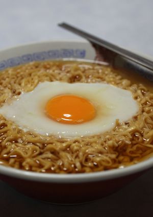 チキンラーメンの卵 詳しく-レシピのメイン写真