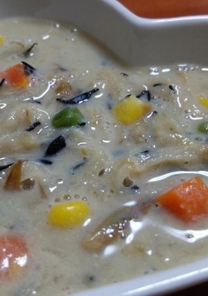 お鍋リメイク☆乾物だらけの味噌豆乳スープ-レシピのメイン写真