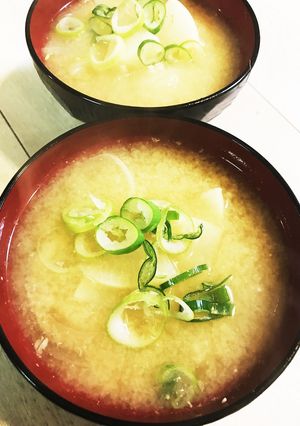 鯵の頭と骨で出汁を取って☆お味噌汁☆-レシピのメイン写真
