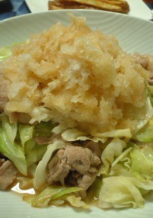 豚とキャベツのおろしポン酢バター♪-レシピのメイン写真