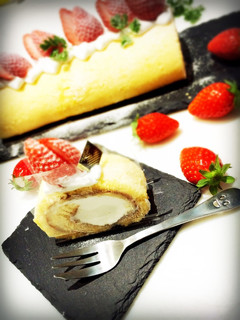 簡単♡しっとりロールケーキ♡共立て♡-レシピのメイン写真