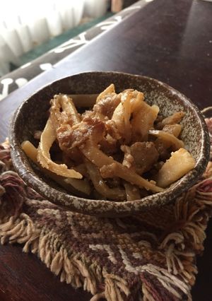 簡単！豚小間と大根炒め＊ごま風味-レシピのメイン写真