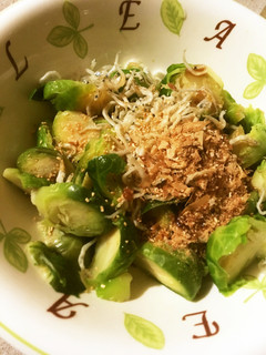 冷凍芽キャベツのしらす鰹節和え-レシピのメイン写真