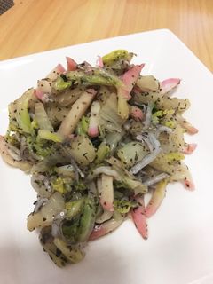 白菜とちりめんのゆかり和え-レシピのメイン写真