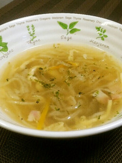 戻し汁を活用☆海苔しお切干大根のスープ-レシピのメイン写真