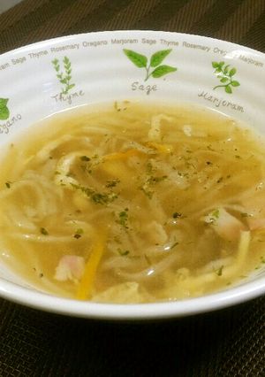 戻し汁を活用☆海苔しお切干大根のスープ-レシピのメイン写真