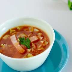 รูปของ 簡単！レンジで即席トマトスープ