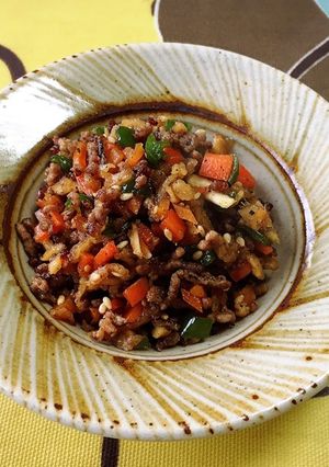 切り干しポリポリ♪彩り肉そぼろ♪-レシピのメイン写真