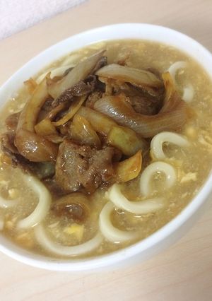 *肉玉あんかけうどん*-レシピのメイン写真