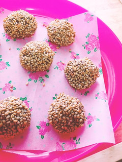 バレンタインに!求肥入りチョコ団子❕-レシピのメイン写真