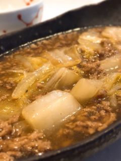 とろっとろ!白菜と挽肉の餡掛け-レシピのメイン写真