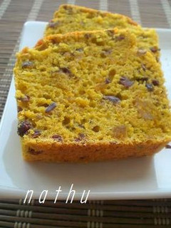 ノンオイル・南瓜と小豆のケーキ-レシピのメイン写真