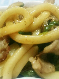 簡単‼お弁当用ねぎの焼きうどん-レシピのメイン写真
