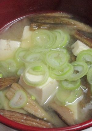 芋茎(ずいき)の味噌汁♪-レシピのメイン写真
