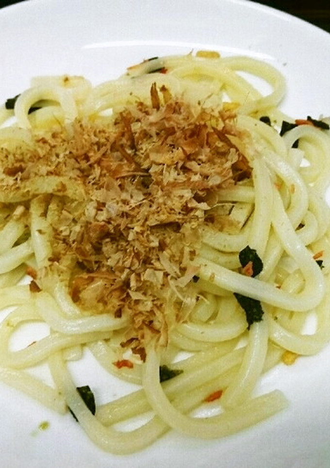 超簡単! 即席焼きうどん風鮭茶漬けうどん-レシピのメイン写真