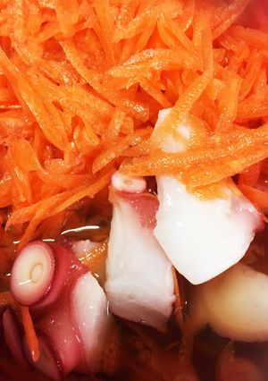 タコの酢の物ついでに人参ラペ風-レシピのメイン写真