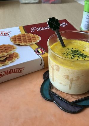かぼちゃのワタでかぼちゃスープ！-レシピのメイン写真