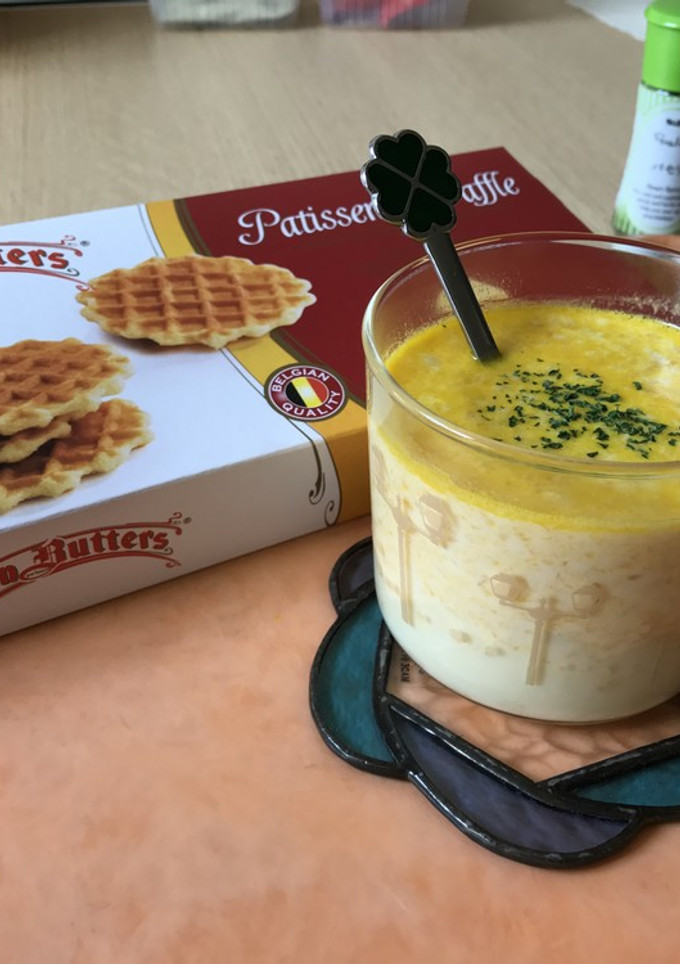 かぼちゃのワタでかぼちゃスープ！-レシピのメイン写真